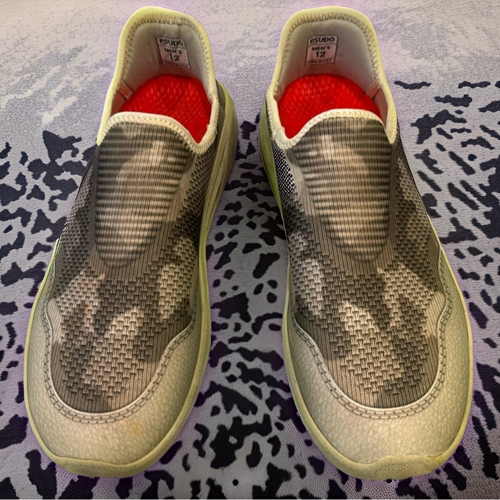 Uber-cool Psudo slip-on sneakers in camo green - highly desirable top-end sneaks